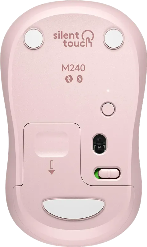 Мышь Logitech беспроводная M240 Silent Rose Bluetooth (черная, оптическая, 400-4000dpi, бесшумная) (910-007121)